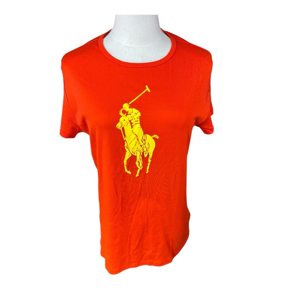 Ralph Lauren Golf NWT SZ XL Elite Orange Tee with Yellow Logo